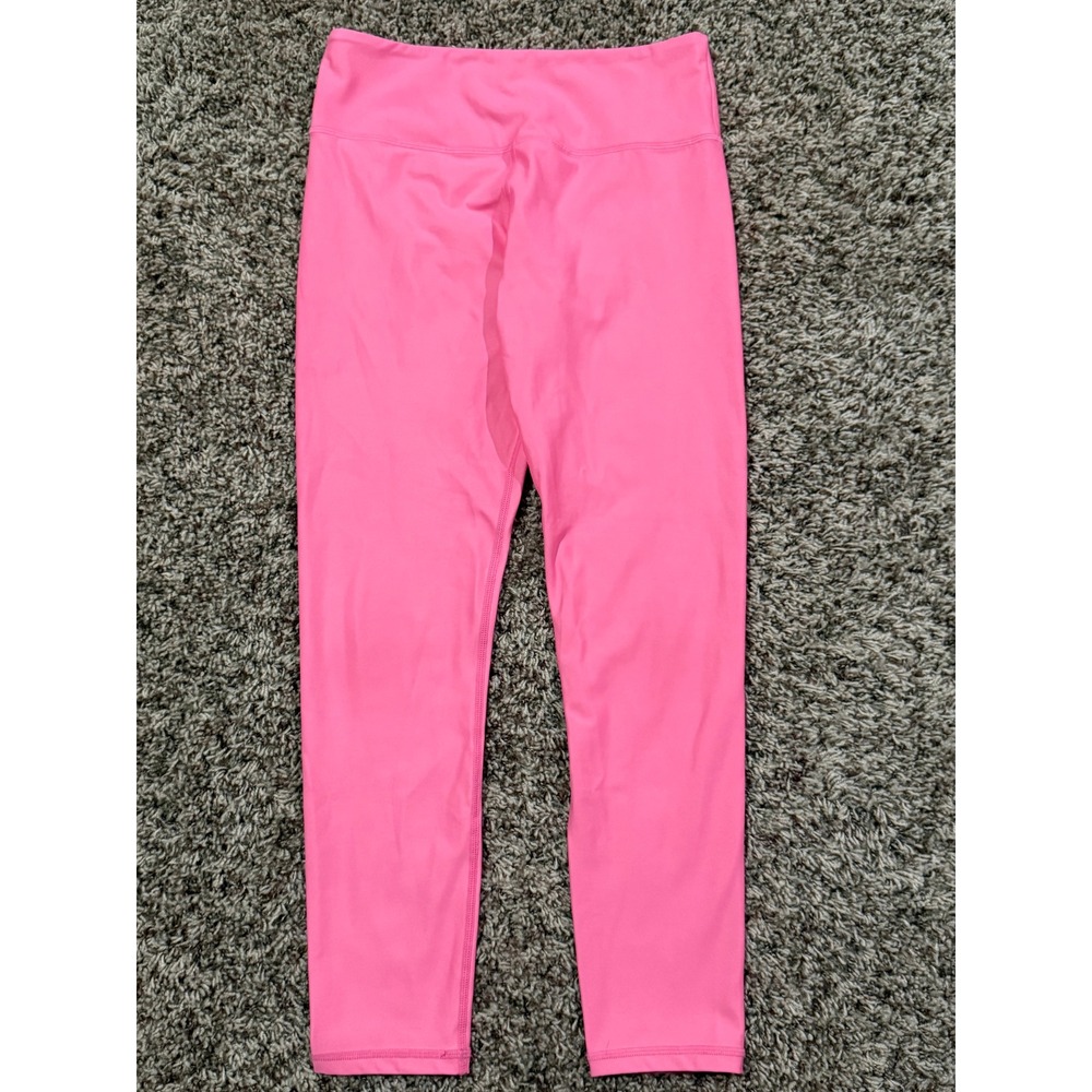 Zyia Active Pink High Waisted 7/8 Legging Women Size 8-10 Yoga Gym Stretch Capri